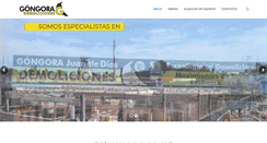 Desktop Screenshot of gongorademoliciones.com