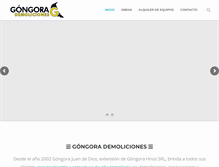 Tablet Screenshot of gongorademoliciones.com